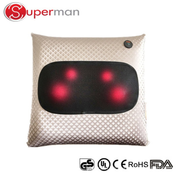 elegant apparence envy travel office home chair bed infrared heating thermal therapy threadless kneading wireless massage pillow